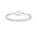 14K White Gold Lab Grown Diamond BRACELET 6.68 ctw SJBR20202MS-0.20CT-7IN