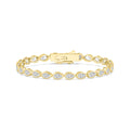 10K Yellow Gold Lab Grown Diamond BRACELET 6.96 ctw SJBR20337PE-0.28PT-7IN