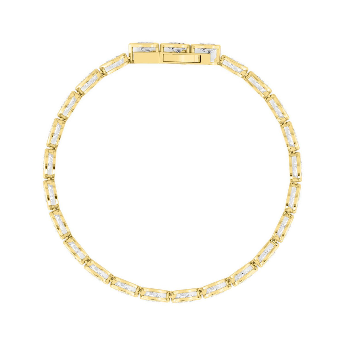10K Yellow Gold Lab Grown Diamond BRACELET 6.96 ctw SJBR20337PE-0.28PT-7IN
