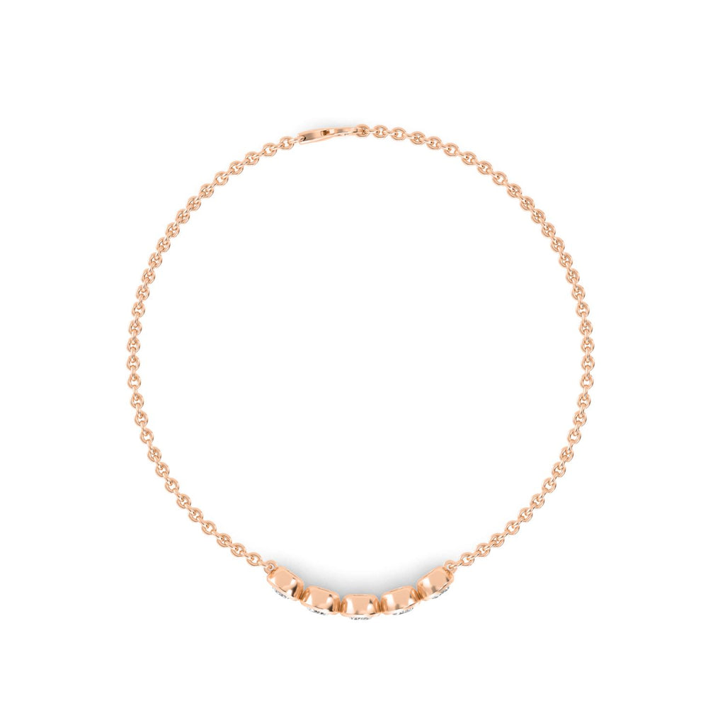 9K Rose Gold Lab Grown Diamond BRACELET 1.10 ctw SJBR20351-1.00CT