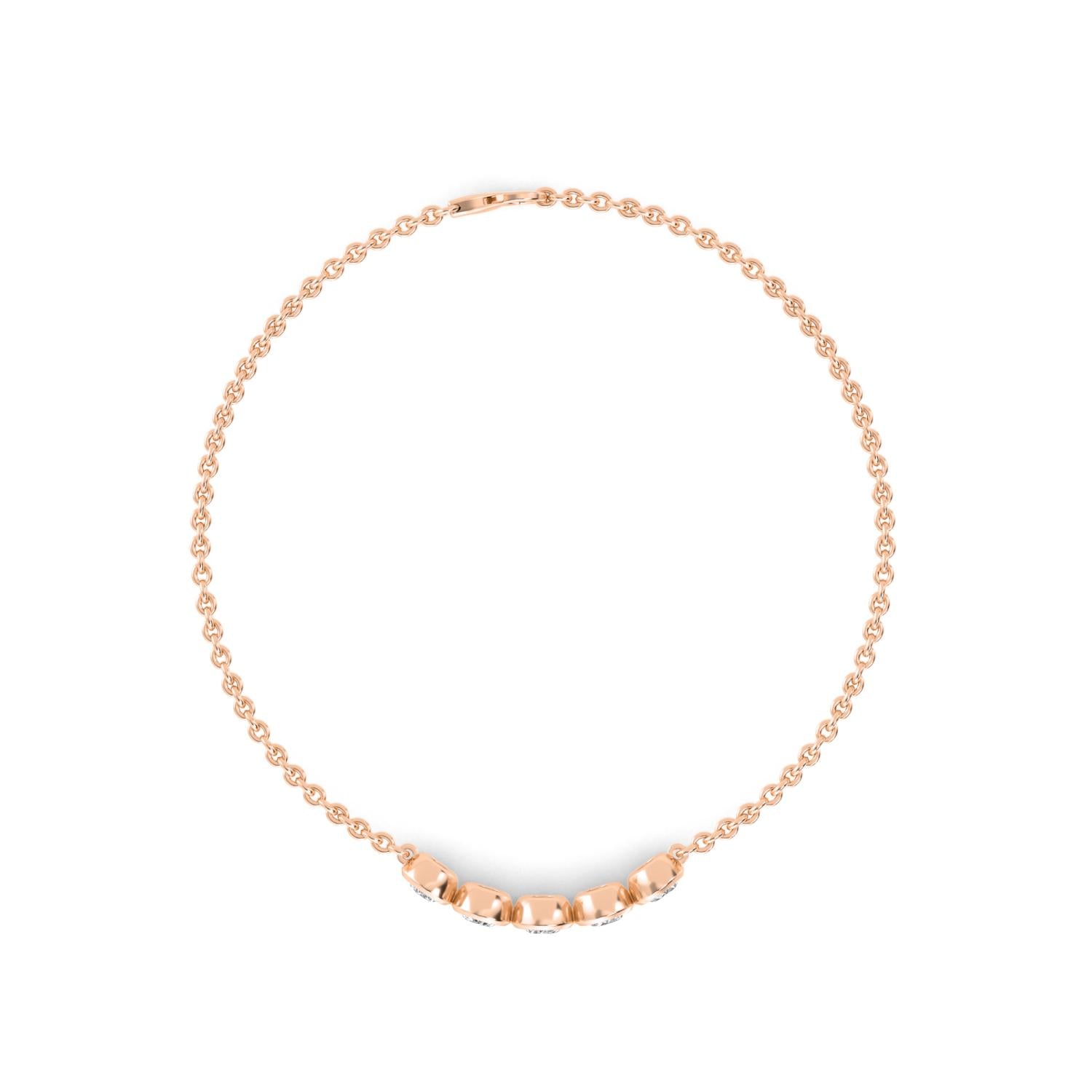 9K Rose Gold Lab Grown Diamond BRACELET 1.10 ctw SJBR20351-1.00CT