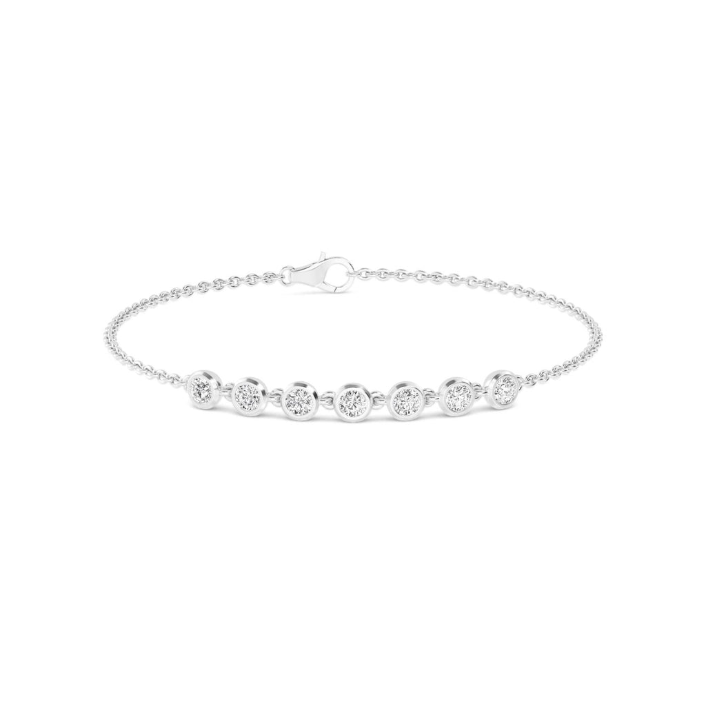 9K White Gold Lab Grown Diamond BRACELET 1.01 ctw SJBR20352-1.00CT