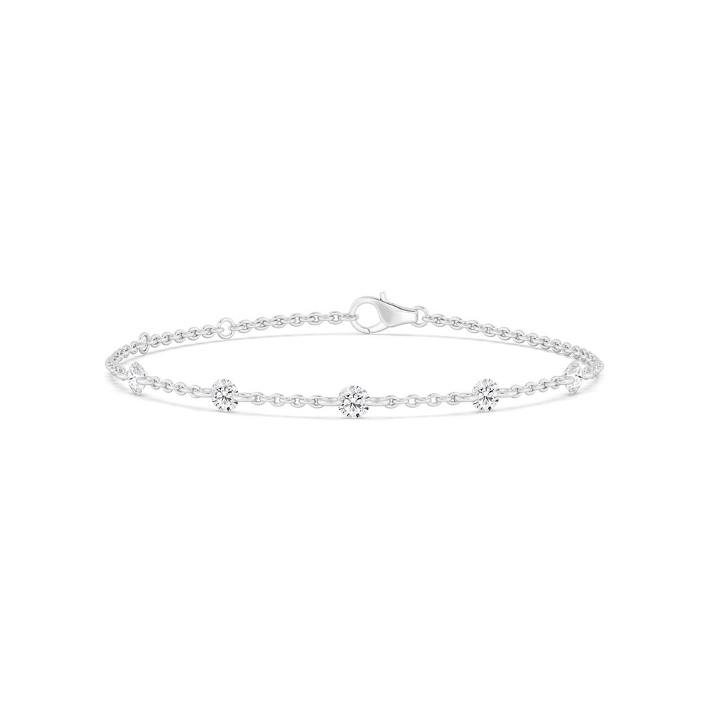 9K White Gold Lab Grown Diamond BRACELET 1.12 ctw SJBR20357-1.00CT