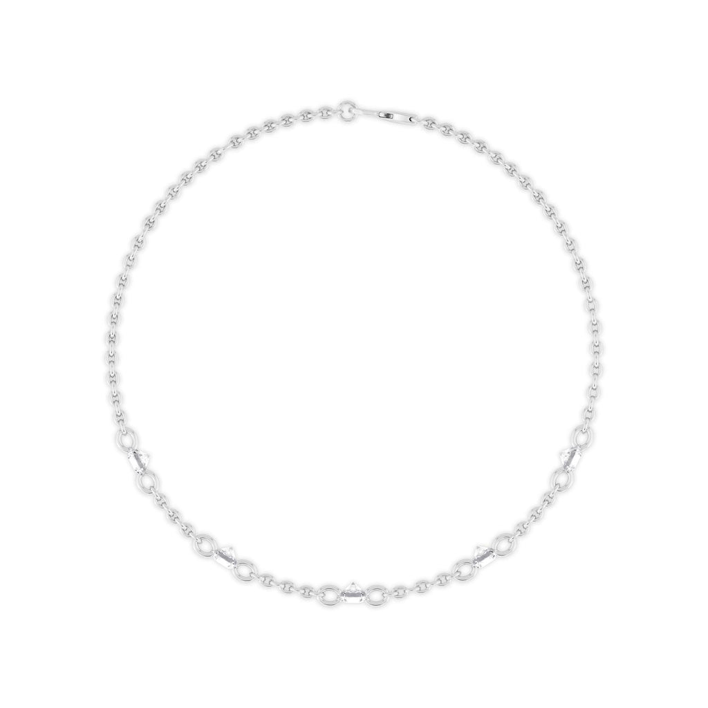 9K White Gold Lab Grown Diamond BRACELET 1.12 ctw SJBR20357-1.00CT