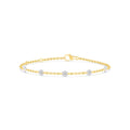 14K Yellow Gold Lab Grown Diamond BRACELET 1.12 ctw SJBR20357-1.00CT