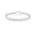 14K White Gold Lab Grown Diamond BRACELET 6.44 ctw SJBR20362OV-0.15PT-7IN