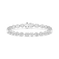 14K White Gold Lab Grown Diamond BRACELET 10.46 ctw SJBR20479MS-10.25CT-7IN