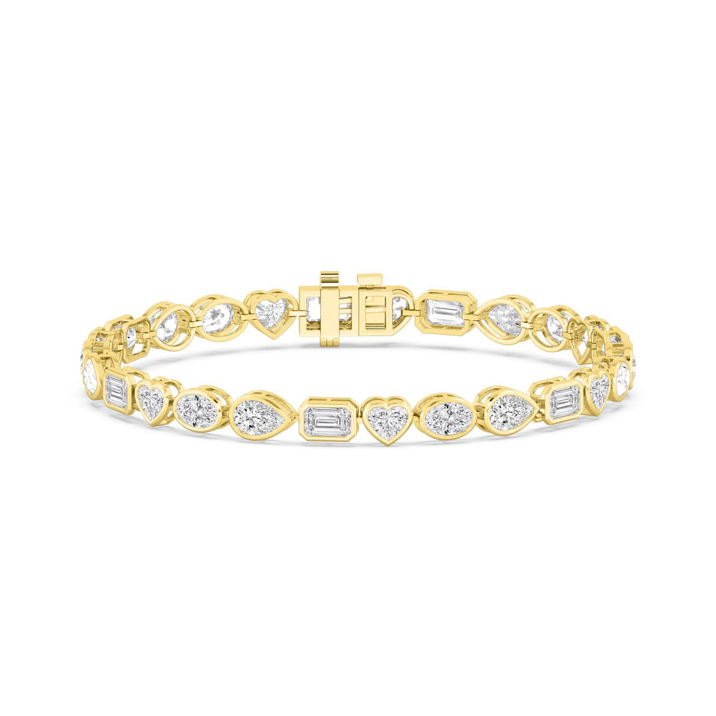 9K Yellow Gold Lab Grown Diamond BRACELET 10.46 ctw SJBR20479MS-10.25CT-7IN