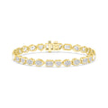 9K Yellow Gold Lab Grown Diamond BRACELET 10.46 ctw SJBR20479MS-10.25CT-7IN