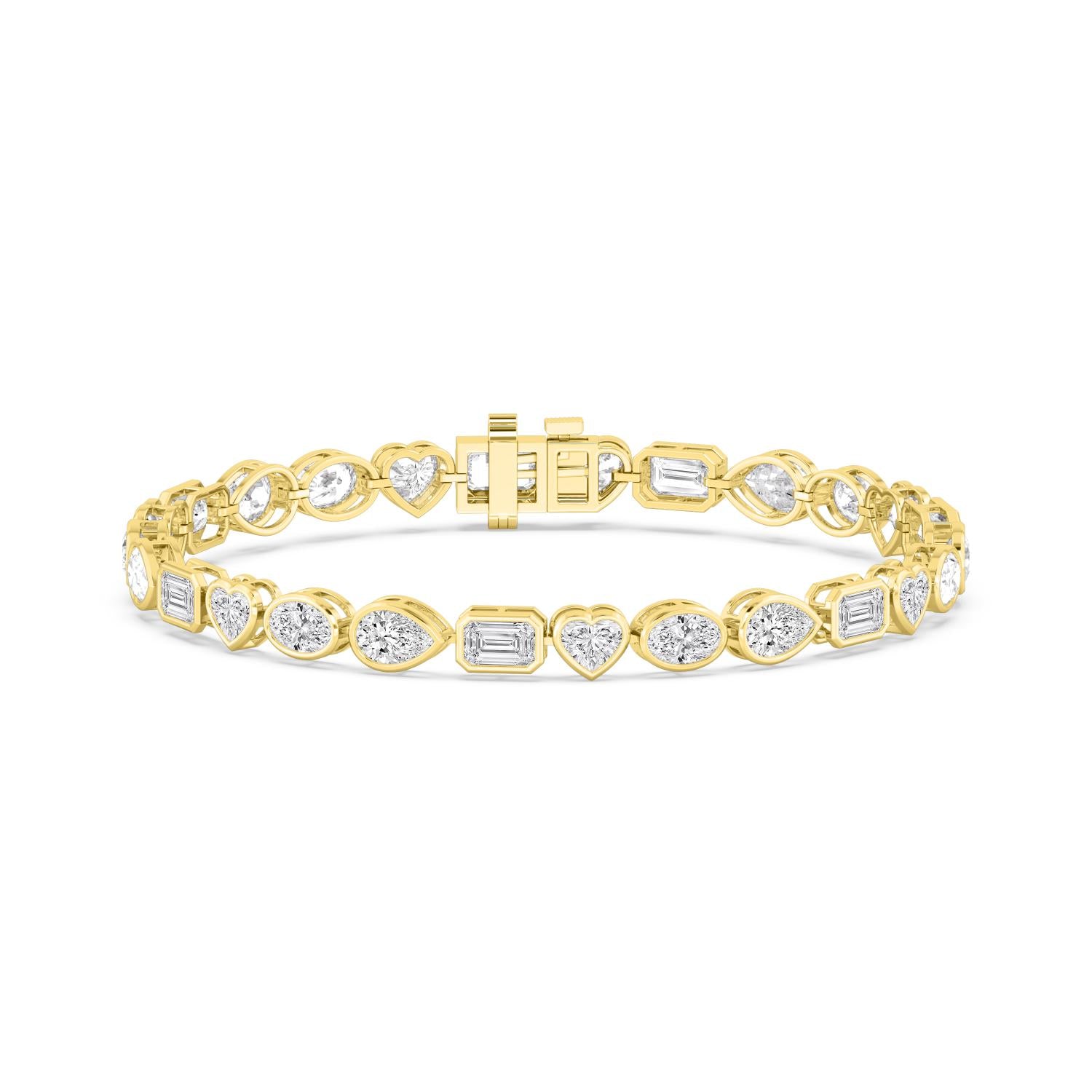 9K Yellow Gold Lab Grown Diamond BRACELET 10.46 ctw SJBR20479MS-10.25CT-7IN