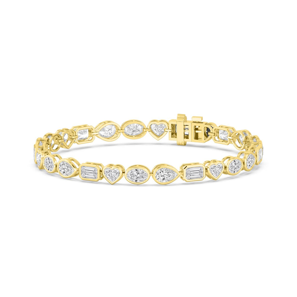 9K Yellow Gold Lab Grown Diamond BRACELET 10.46 ctw SJBR20479MS-10.25CT-7IN