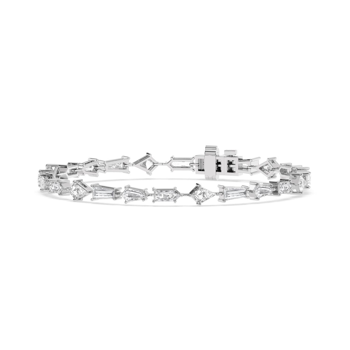 14K White Gold Lab Grown Diamond BRACELET 6.32 ctw SJBR20547MS-6.20CT-7IN