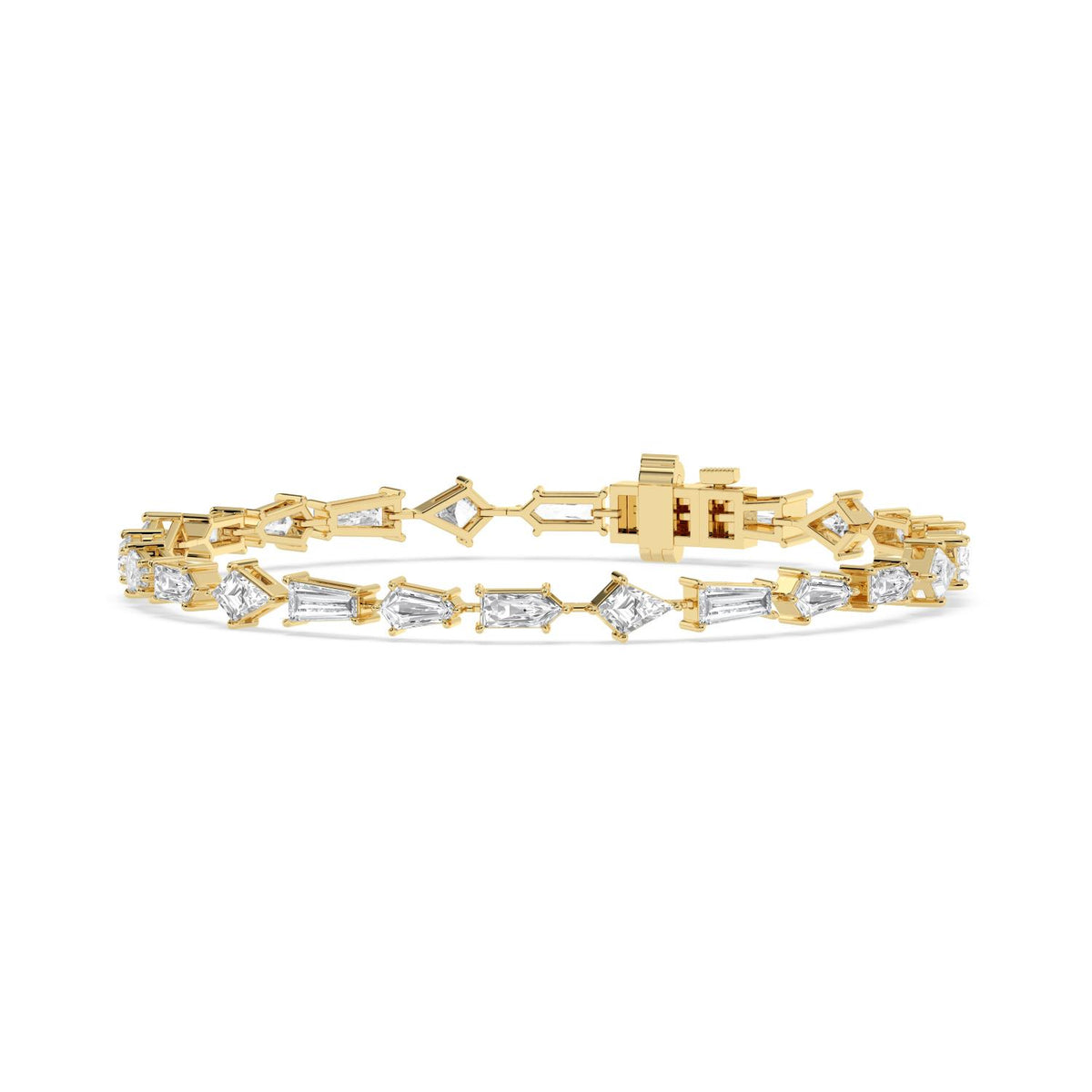14K Yellow Gold Lab Grown Diamond BRACELET 6.32 ctw SJBR20547MS-6.20CT-7IN