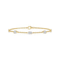 9K Yellow Gold Lab Grown Diamond BRACELET 1.81 ctw SJBR20649MQPE-1.83CT