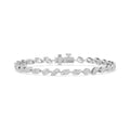 9K White Gold Lab Grown Diamond BRACELET 6.49 ctw SJBR20651MS-0.20PT-7IN