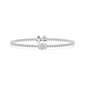 9K White Gold Lab Grown Diamond BRACELET 4.81 ctw SJBR20654-5.00CT-7IN