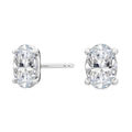9K White Gold Lab Grown Diamond EARRINGS 1.12 ctw SJE32005OV-1.00CT