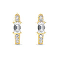 9K Yellow Gold Lab Grown Diamond Earrings 0.46 ctw SJE32351A
