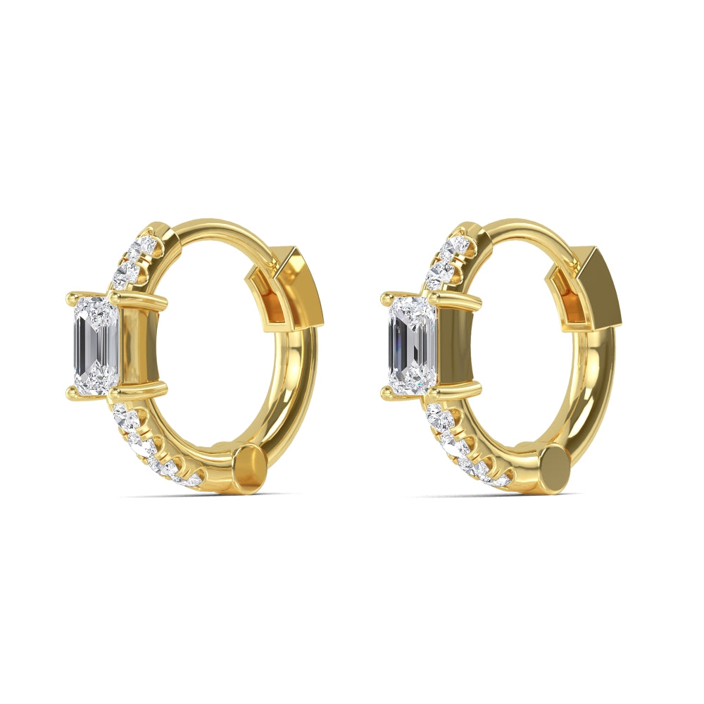 9K Yellow Gold Lab Grown Diamond Earrings 0.46 ctw SJE32351A