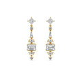 18K Yellow Gold Lab Grown Diamond EARRINGS 3.75 ctw SJE33403_D-3.75CT