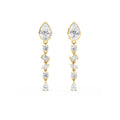 18K Yellow Gold Lab Grown Diamond Earrings 3.08 ctw SJE33474-3.00CT