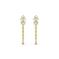 14K Yellow Gold Lab Grown Diamond EARRINGS 3.04 ctw SJE33475-3.00CT