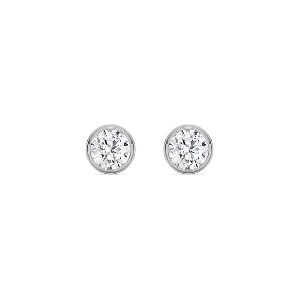 9K White Gold Lab Grown Diamond EARRINGS 3.00 ctw SJE33766-3.00CT