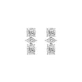 18K White Gold Lab Grown Diamond EARRINGS 4.68 ctw SJE33955-4.68CT