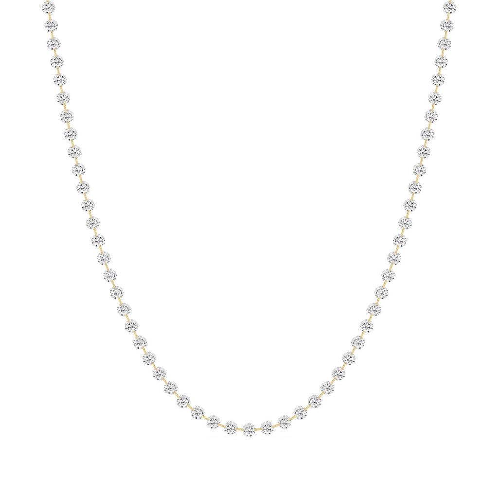 9K Yellow Gold Lab Grown Diamond NECKLACE 17.87 ctw SJN08300-15.00CT-18IN