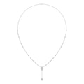 9K White Gold Lab Grown Diamond NECKLACE 2.39 ctw SJN08570OV-1.00CT-16IN