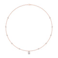 18K Rose Gold Lab Grown Diamond NECKLACE 2.50 ctw SJN08573RDT-1.00CT-16IN