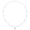 18K White Gold Lab Grown Diamond NECKLACE 3.72 ctw SJN08574PE-1.50CT-16IN