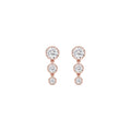 9K Rose Gold Lab Grown Diamond EARRINGS 1.55 ctw SJNSE13680-1.63CT