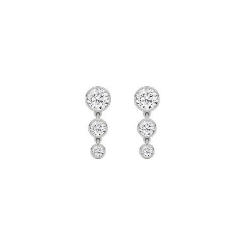 10K White Gold Lab Grown Diamond EARRINGS 1.55 ctw SJNSE13680-1.63CT