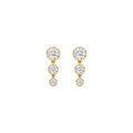 9K Yellow Gold Lab Grown Diamond EARRINGS 1.55 ctw SJNSE13680-1.63CT