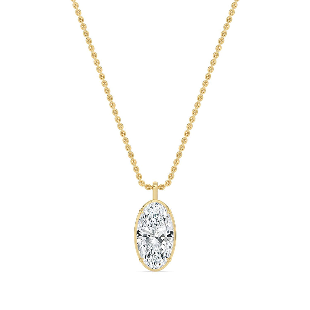 18K Yellow Gold Lab Grown Diamond PENDANT 2.00 ctw SJP32800MOV-2.00CT