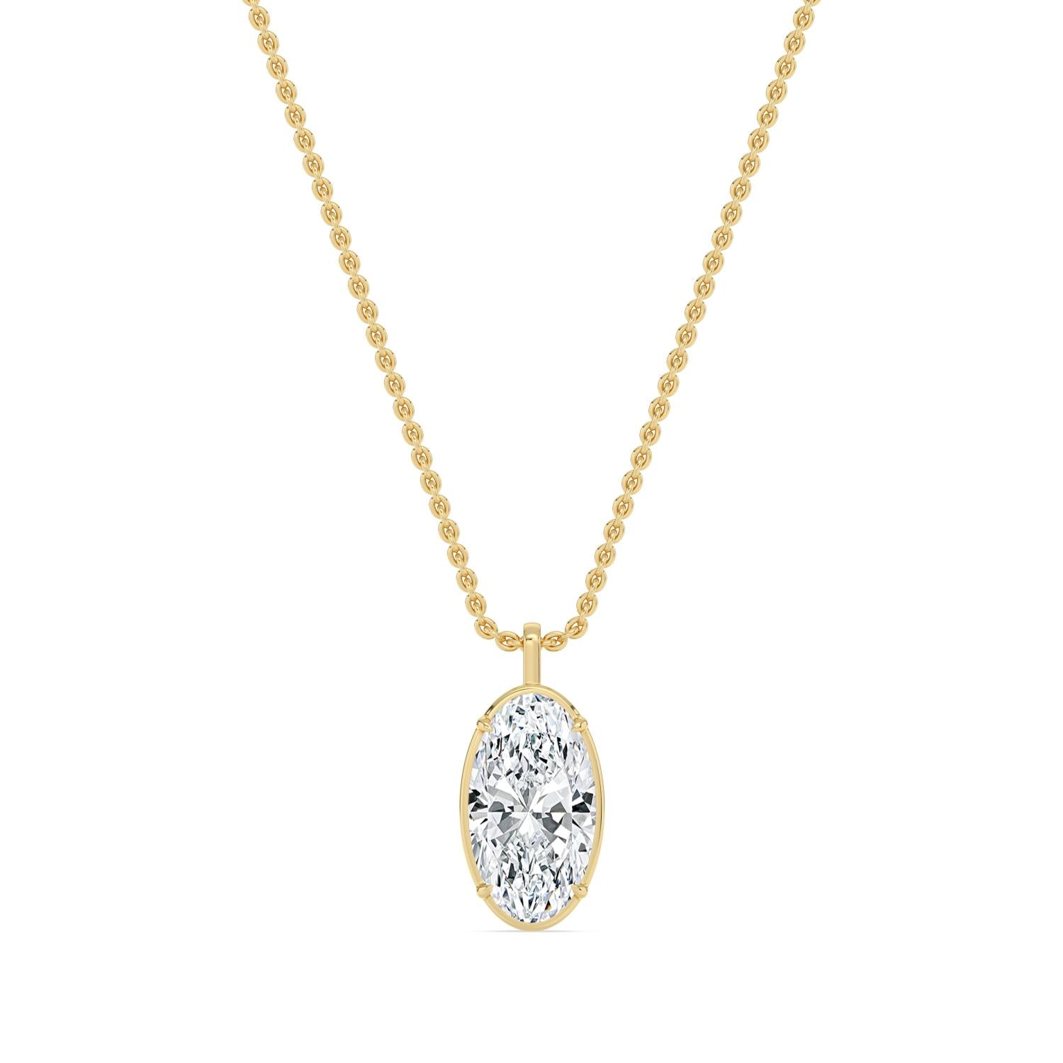 18K Yellow Gold Lab Grown Diamond PENDANT 2.00 ctw SJP32800MOV-2.00CT