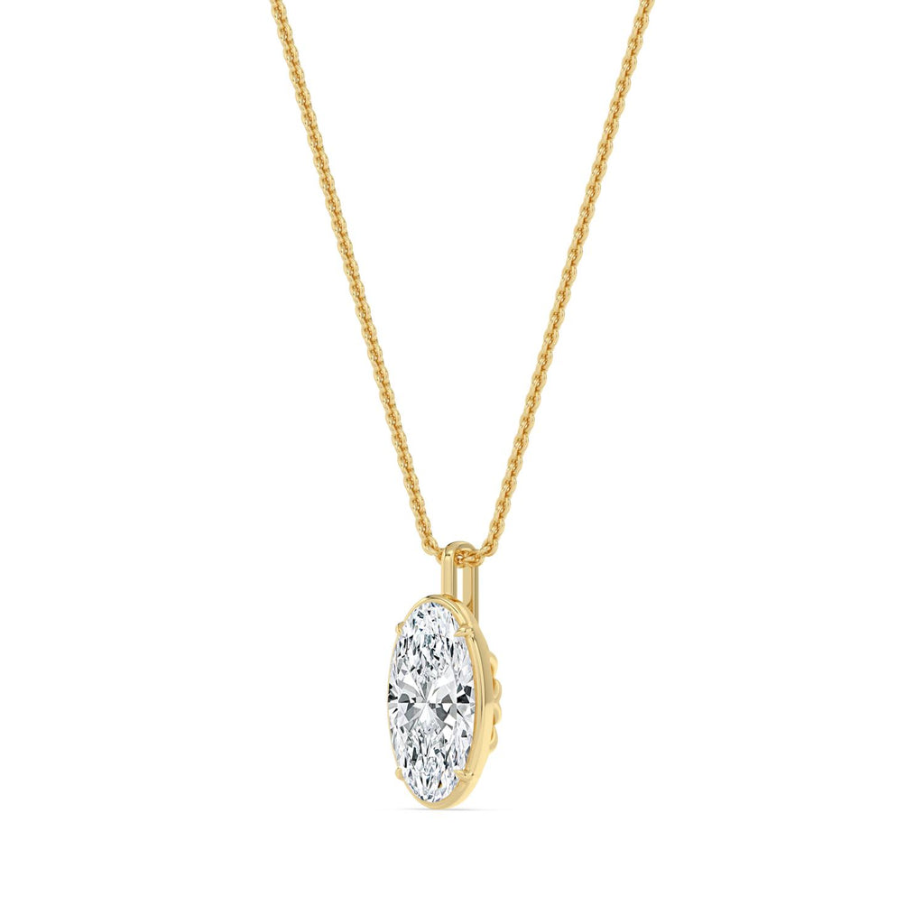 18K Yellow Gold Lab Grown Diamond PENDANT 2.00 ctw SJP32800MOV-2.00CT