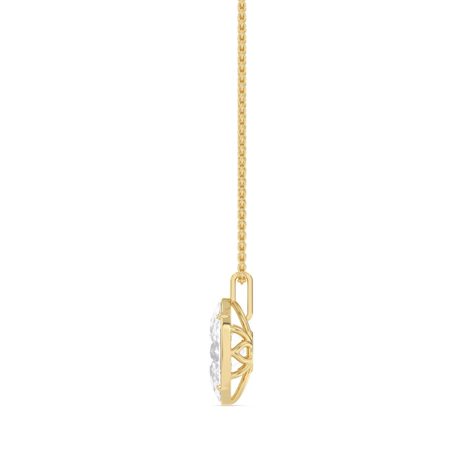 18K Yellow Gold Lab Grown Diamond PENDANT 2.00 ctw SJP32800MOV-2.00CT
