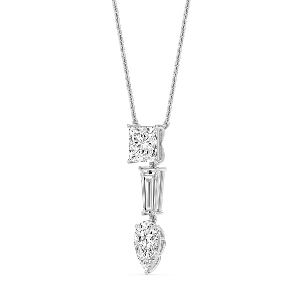 9K White Gold Lab Grown Diamond PENDANT 3.15 ctw SJP32815-3.00CT