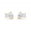 10K Yellow Gold Lab Grown Diamond EARRINGS 2.93 ctw SJPSE210110PEPR-3.00CT