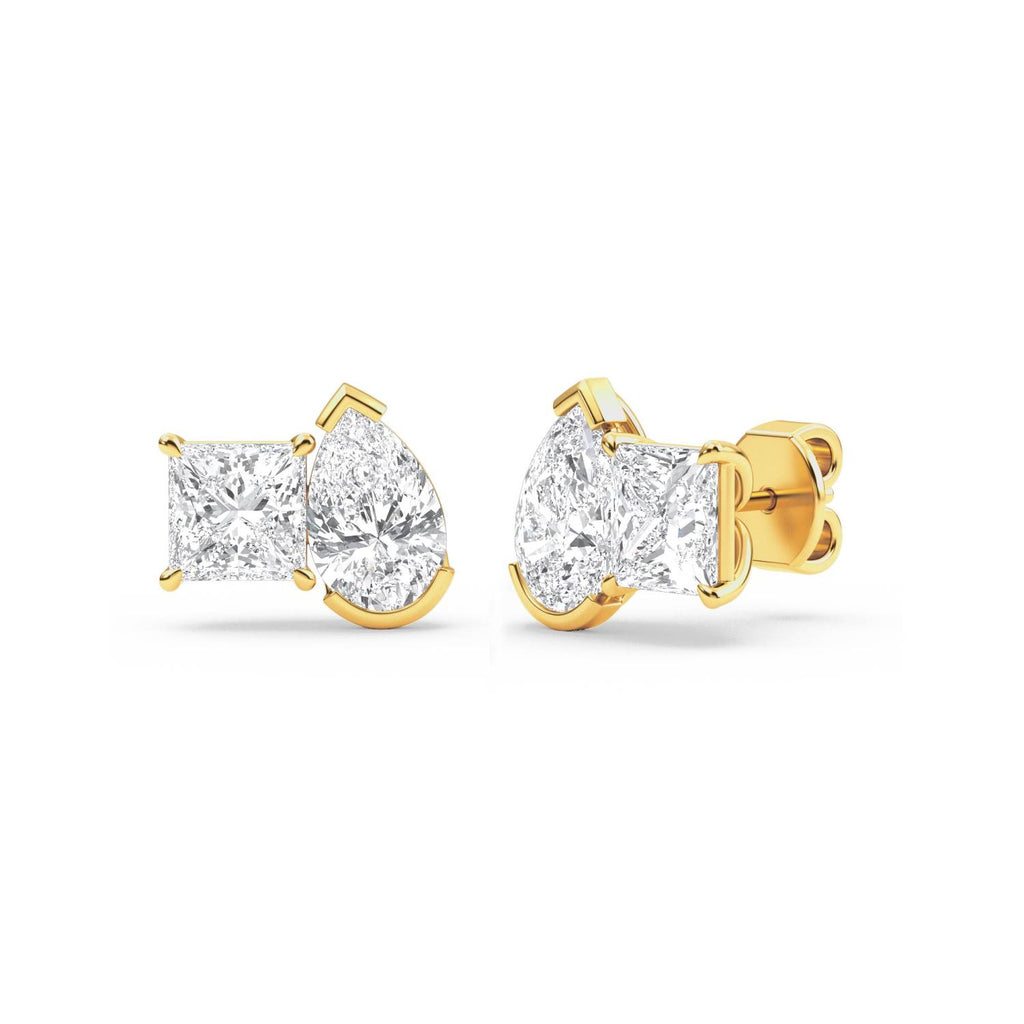 10K Yellow Gold Lab Grown Diamond EARRINGS 2.93 ctw SJPSE210110PEPR-3.00CT