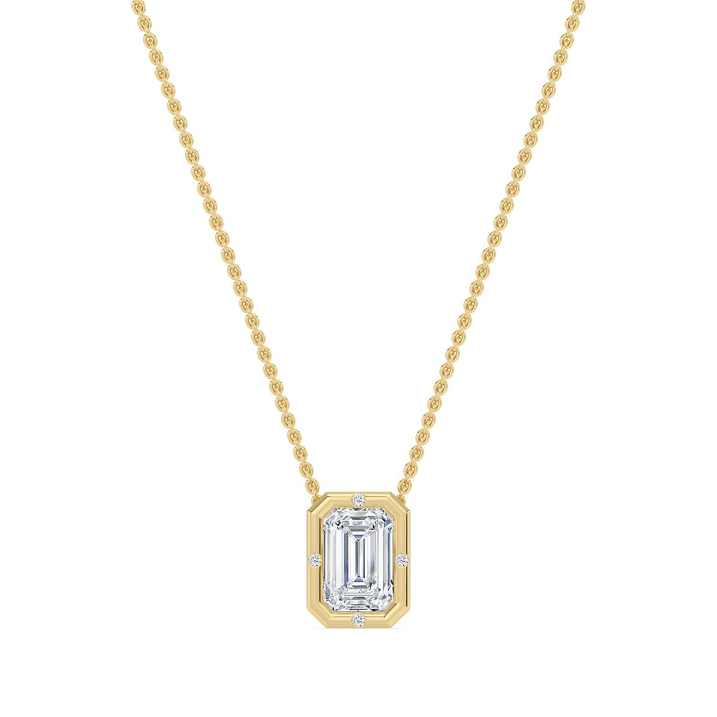 9K Yellow Gold Lab Grown Diamond PENDANT 1.52 ctw SJPSP210195EM-1.50CT