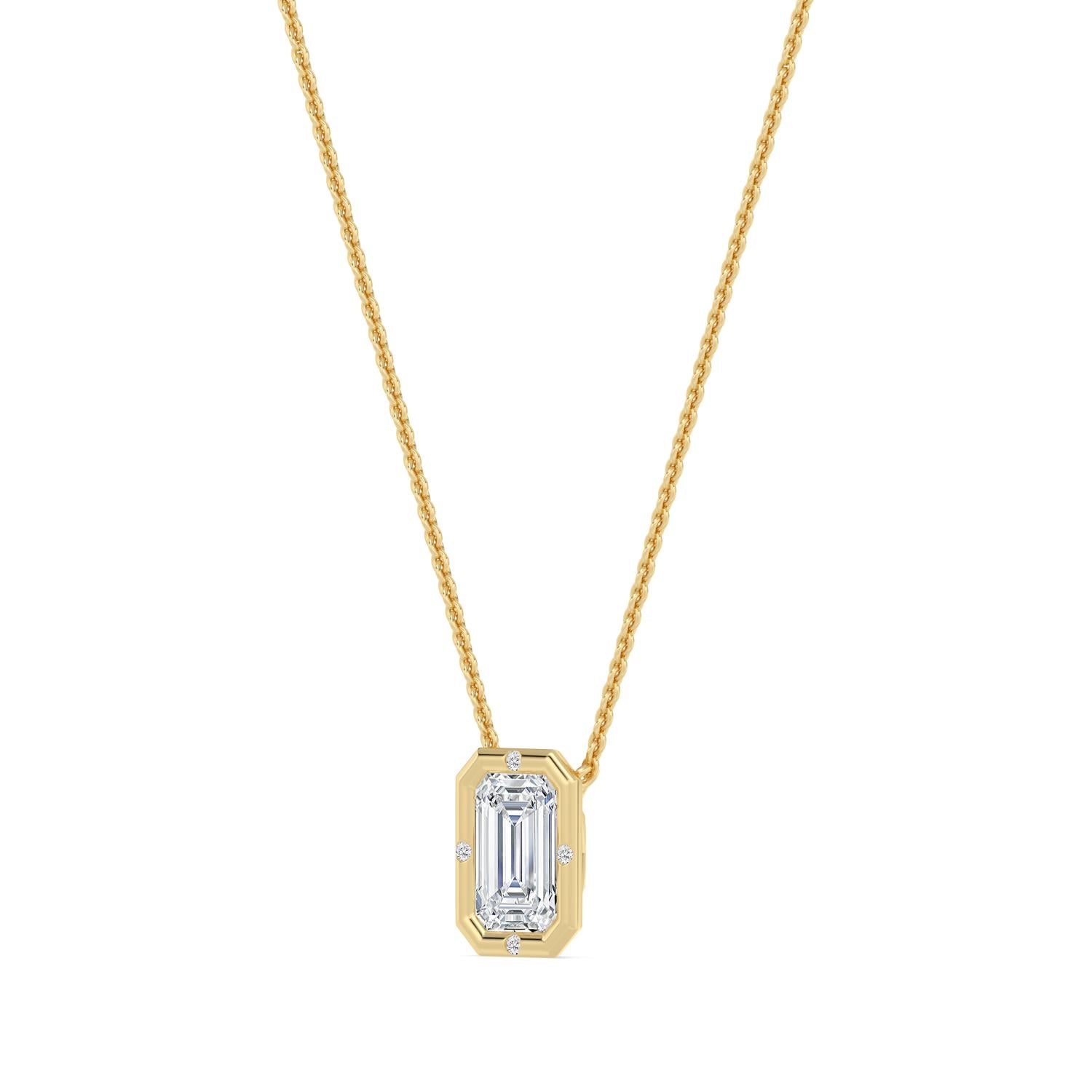 9K Yellow Gold Lab Grown Diamond PENDANT 1.52 ctw SJPSP210195EM-1.50CT