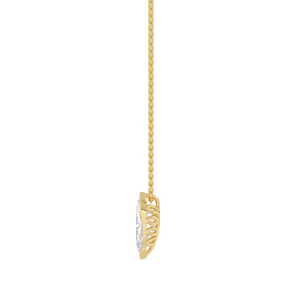 9K Yellow Gold Lab Grown Diamond PENDANT 1.25 ctw SJPSP210197MQ-1.25CT