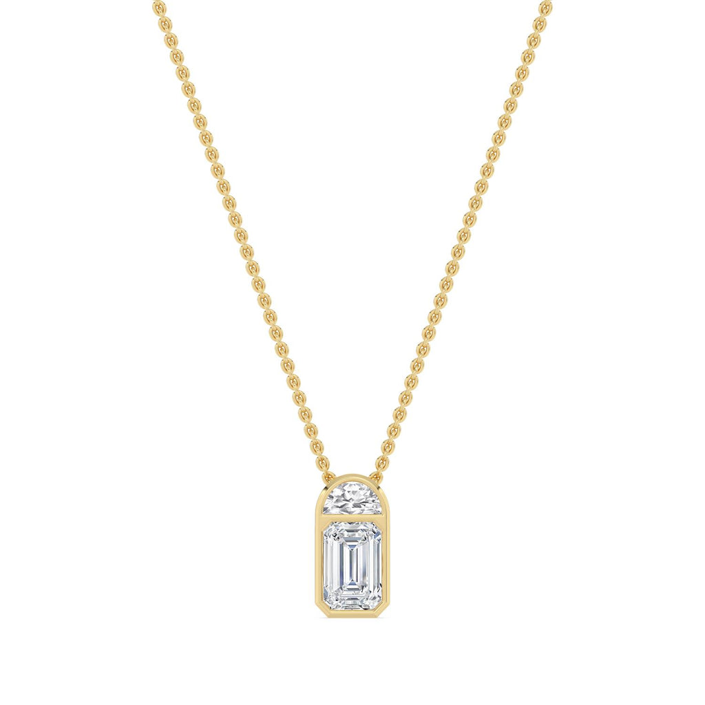 9K Yellow Gold Lab Grown Diamond PENDANT 1.15 ctw SJPSP210203-1.15CT