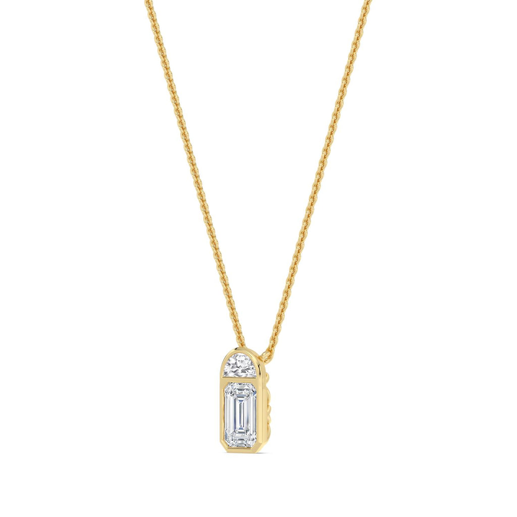 9K Yellow Gold Lab Grown Diamond PENDANT 1.15 ctw SJPSP210203-1.15CT