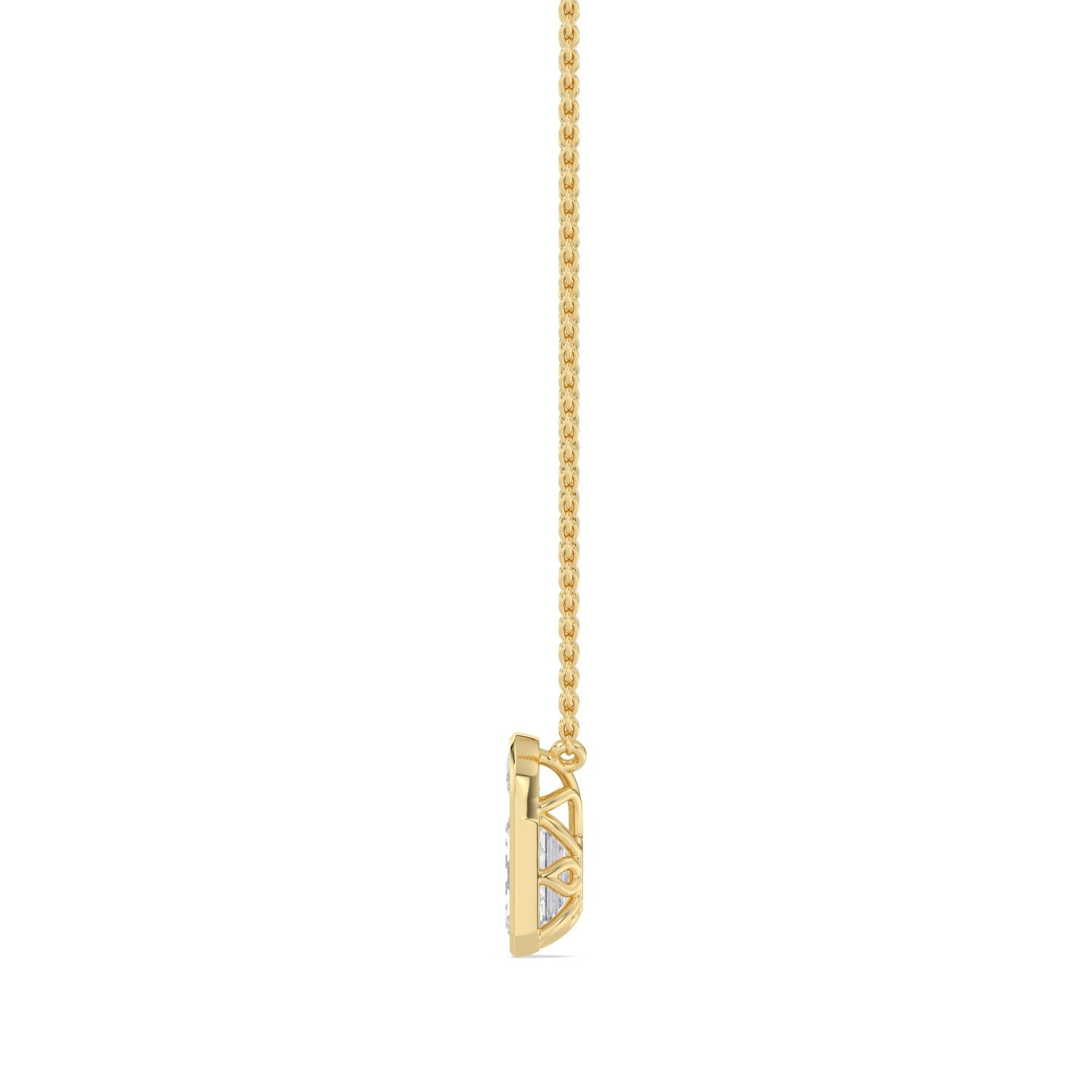 9K Yellow Gold Lab Grown Diamond PENDANT 1.15 ctw SJPSP210203-1.15CT