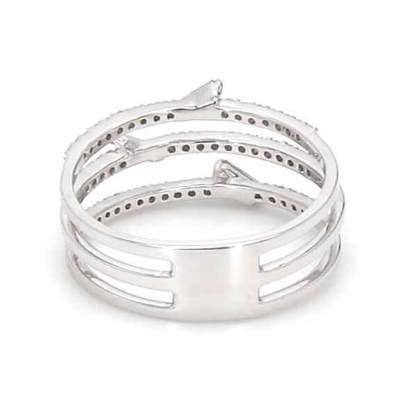 9k White Gold 0.46 ct. tw. Lab Grown Diamond Stackable Ring SJR14273