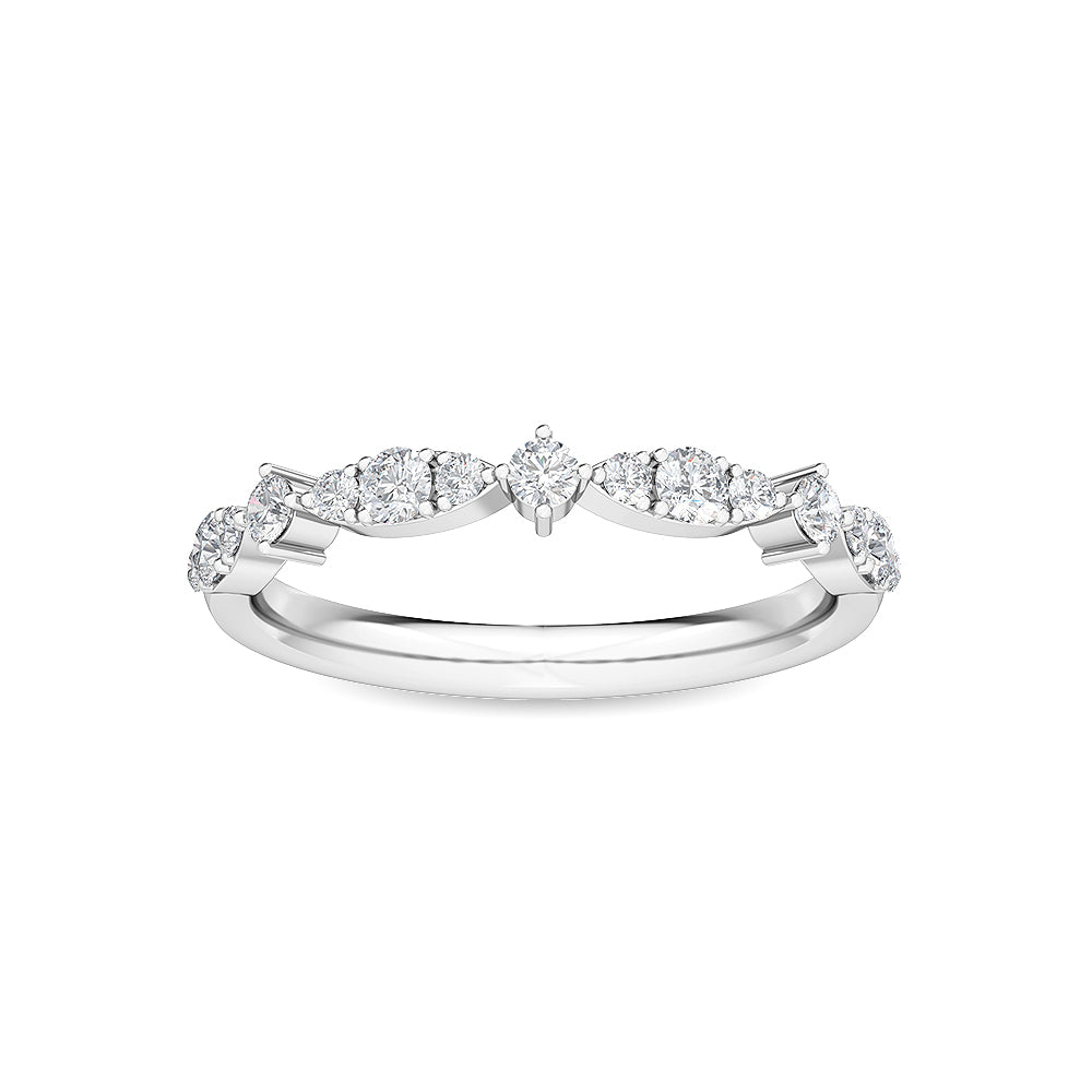 18K White Gold 0.36 ct. tw. Lab Grown Diamond Stackable Ring SJR56089-0.33CT